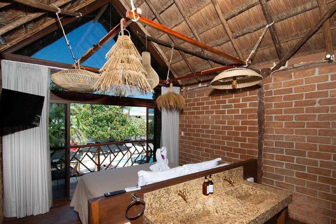 Kabanas & Beach Club Ojo De Agua Puerto Morelos Dış mekan fotoğraf